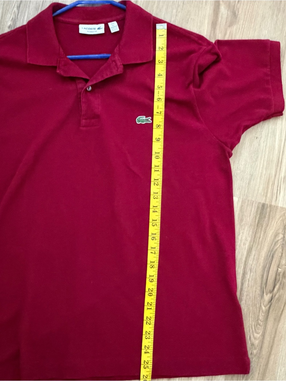 Lacoste Men's Deep Red Short-Sleeve Polo - Picture 4 of 6